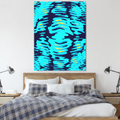 Quantenwellenformationsdesign  leinwanddruck (Insitu (Schlafzimmer))