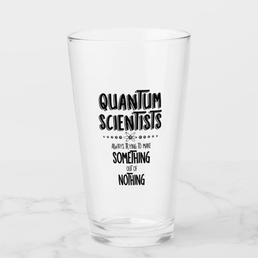 Quantenwissenschaftler Glas (Vorderseite)