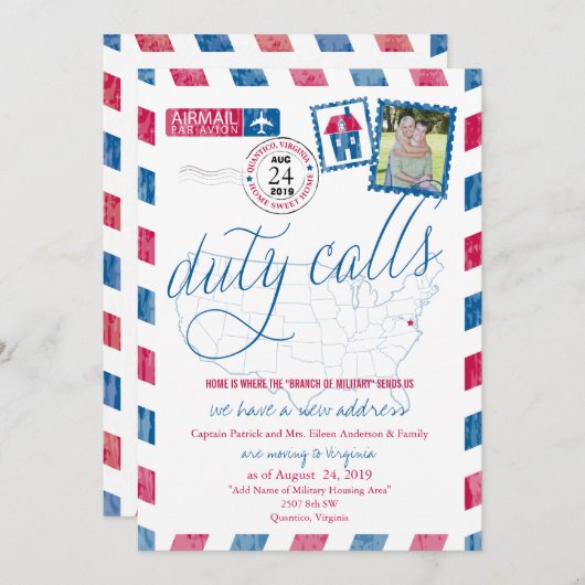 Quantico, Ankündigung der Militärbewegung in Virgi (Vorne/Hinten)