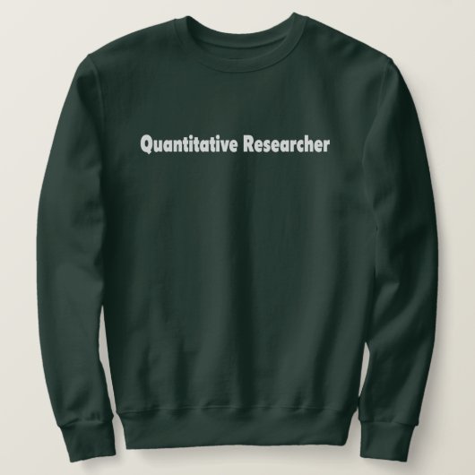 Quantitativer Forscher Sweatshirt (Design vorne)