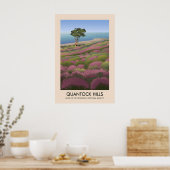 Quantock Hills AONB Reiseplakat Poster (Küche)