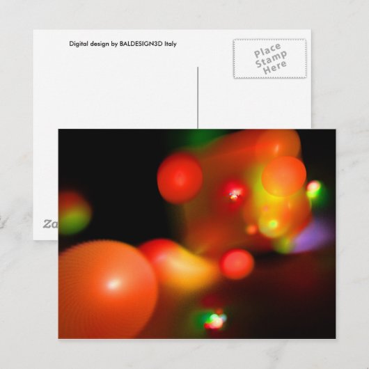 QUANTUELLE BUBBLES POSTKARTE (Vorne/Hinten)