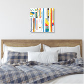 Quantum Bauhaus geometrisches Muster  Leinwanddruck (Insitu (Schlafzimmer))