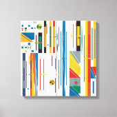 Quantum Bauhaus geometrisches Muster  Leinwanddruck (Vorderseite)