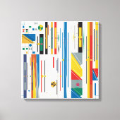 Quantum Bauhaus geometrisches Muster  Leinwanddruck (Vorderseite)