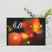 QUANTUM BUBBLE Rot Rosa Einladung (Stehend Vorderseite)