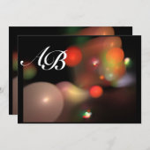 QUANTUM BUBBLE Rot Rosa lila Weiß Einladung (Vorne/Hinten)