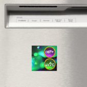 QUANTUM-BUBBLES UND LILA GRÜNE GEMS tadellos saube Magnet (In Situ (Geschirrspüler))