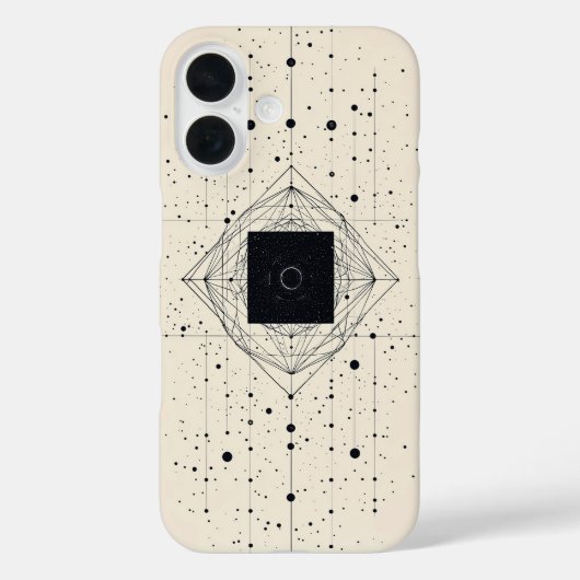 Quantum Center Grid Case-Mate iPhone Hülle (Rückseite)