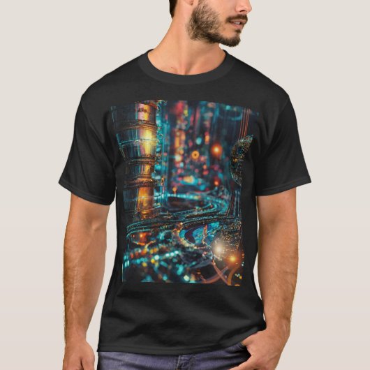Quantum City: Die Zukunft vorgestellt T-Shirt (Vorderseite)