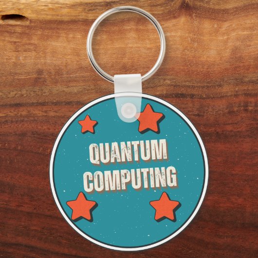 Quantum Computing Science Schlüsselanhänger (Rückseite)
