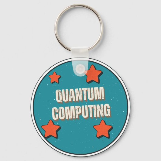 Quantum Computing Science Schlüsselanhänger (Rückseite)