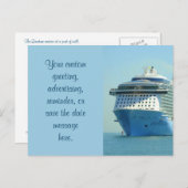 Quantum, das Gewohnheit nennt Ankündigungspostkarte (Vorne/Hinten)