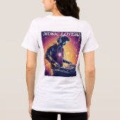 🎧 Quantum DJ: Kosmische Beats in einem Universum Tri-Blend Shirt (Rückseite)