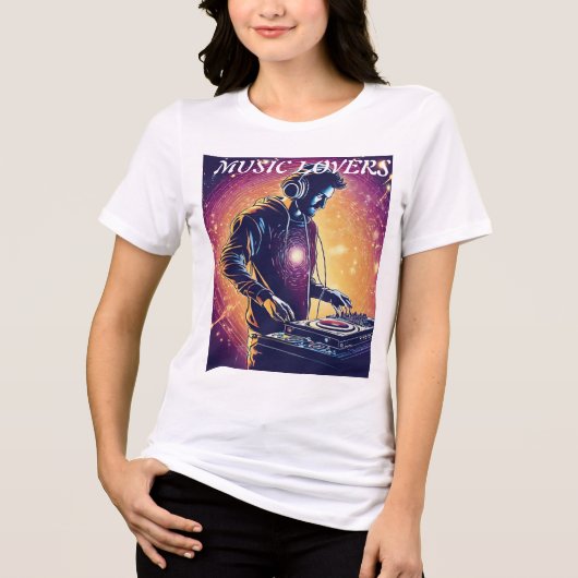 🎧 Quantum DJ: Kosmische Beats in einem Universum Tri-Blend Shirt (Vorderseite)