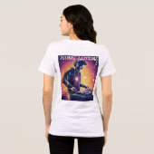 🎧 Quantum DJ: Kosmische Beats in einem Universum Tri-Blend Shirt (Rückseite voll)