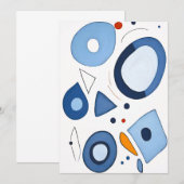 Quantum Dot Dreams Abstrakt Dankeskarte (Vorne/Hinten)