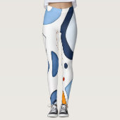 Quantum Dot Dreams Abstrakt Leggings (Vorderseite)