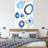 Quantum Dot Dreams Abstrakt Leinwanddruck (Insitu (Schlafzimmer))