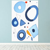 Quantum Dot Dreams Abstrakt Leinwanddruck (Insitu (Holzboden))