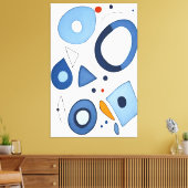 Quantum Dot Dreams Abstrakt Leinwanddruck (Insitu (Wohnzimmer))
