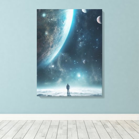 Quantum Echoes Leinwanddruck (Insitu (Holzboden))