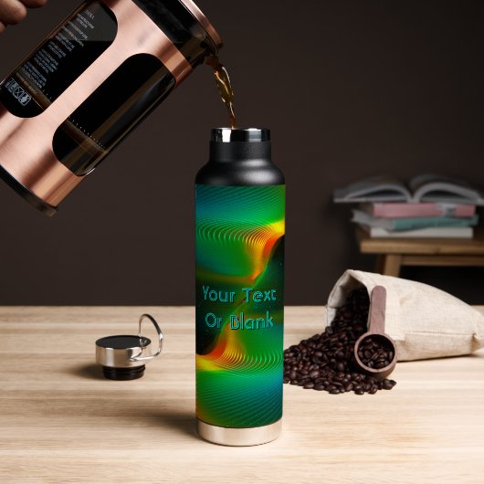 Quantum Entanglement Trinkflasche (Kaffee (gedreht))