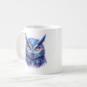 Quantum-Eulengeist der Weisheit Kaffeetasse (Vorderseite Links)