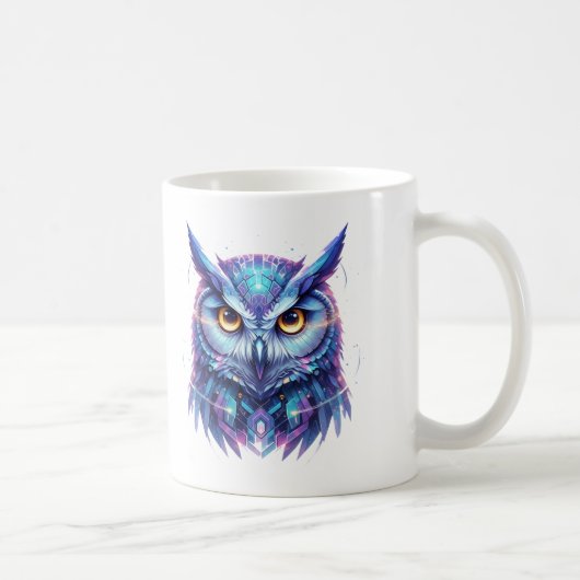 Quantum-Eulengeist der Weisheit Kaffeetasse (Rechts)