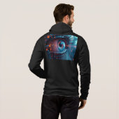 Quantum Eye Damen Bella schwarzer Kapuzenpullover Hoodie (Schwarz voll)