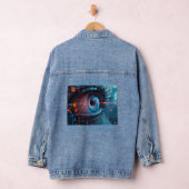 Quantum Eye Damen-Denimjacke Jeansjacke (Hangar)