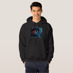 Quantum Eye Dinge Männer schwarze Kapuzenjacke Hoodie