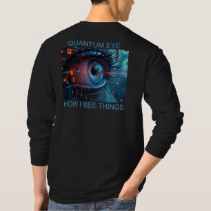 Quantum Eye Herren schwarzes Langarmshirt bk T-Shirt