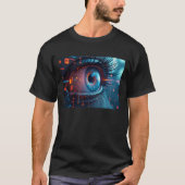 Quantum Eye Herren schwarzes T-Shirt (Vorderseite)