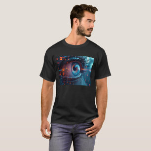 Quantum Eye Herren schwarzes T-Shirt