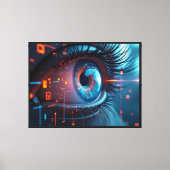 Quantum Eye Leinwanddruck mit Rahmen (Vorderseite)