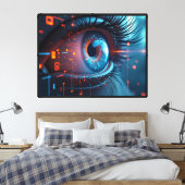 Quantum Eye Leinwanddruck mit Rahmen (Insitu (Schlafzimmer))