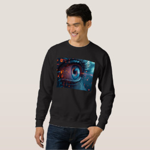 Quantum Eye Männer schwarzes Sweatshirt