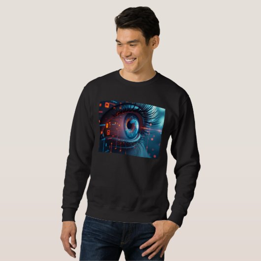 Quantum Eye men black sweatshirt (Vorne ganz)