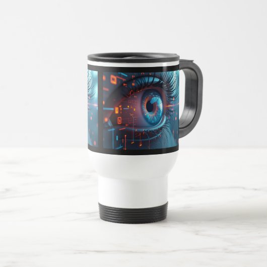 Quantum Eye Reise Pendler Tasse zwei Seiten (VorderseiteRechts)
