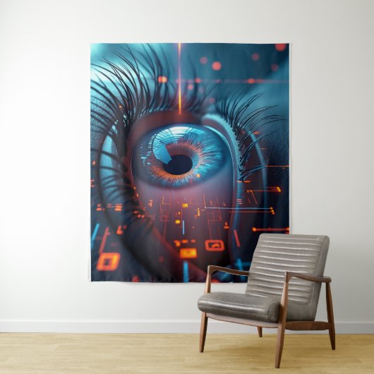 Quantum Eye tapestry Wandteppich (Beispiel)