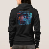 Quantum Eye Tech Frauen Bella schwarzer Hoodie (Rückseite)
