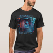 Quantum Eye Tech Männer Schwarzer T - Shirt (Vorderseite)