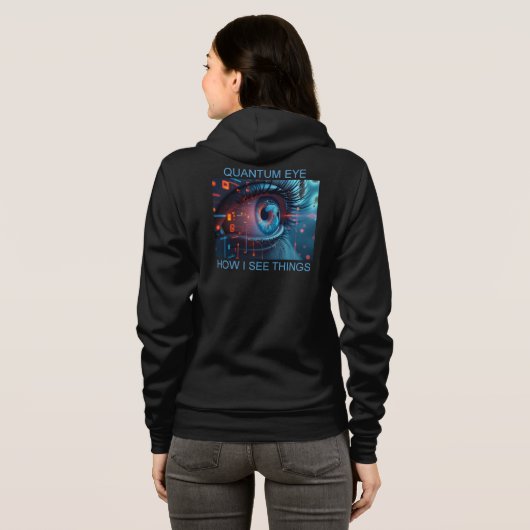 Quantum Eye things women Bella black hoodie (Schwarz voll)