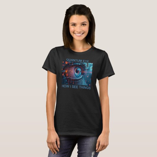 Quantum Eye things women black T-shirt (Vorne ganz)