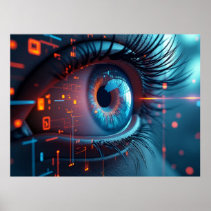 Quantum Eye wertvolles Mattposter Poster