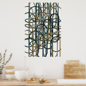 Quantum Geometric Design physics  Poster (Küche)