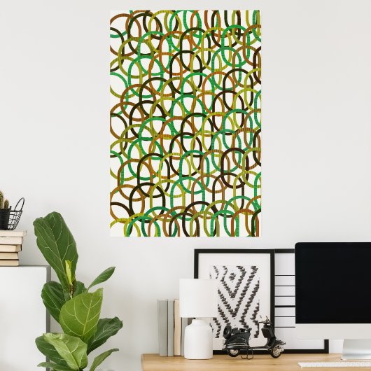 Quantum Geometric Pattern Design  Poster (Heimbüro)