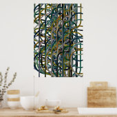 Quantum Geometric Pattern Poster (Küche)