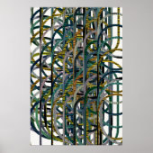 Quantum Geometric Pattern Poster (Vorne)